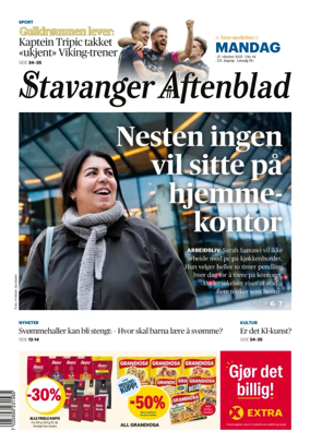 Cover of Stavanger Aftenblad