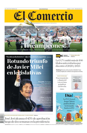 Cover of Diario El Comercio