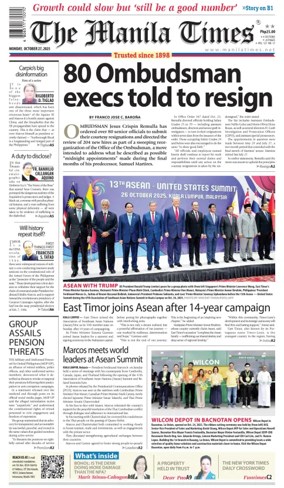 Cover of Manila Times