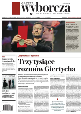 Cover of Gazeta Wyborcza