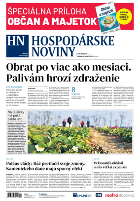 Cover of Hospodárske noviny