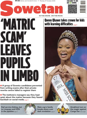 Cover of Sowetan