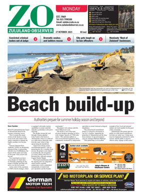 Cover of Zululand Observer - Monday