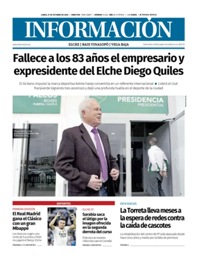 Cover of Diario Informacion (Elche y Vega Baja)