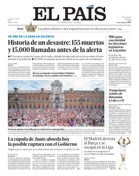 Cover of El País