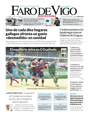 Cover of Faro de Vigo (Pontevedra)