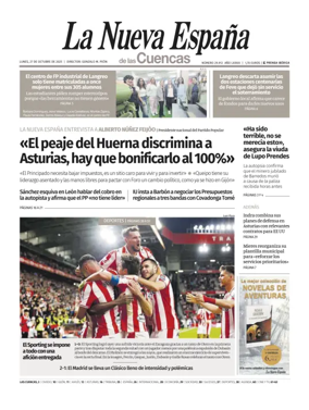 Cover of La Nueva España (Cuencas)