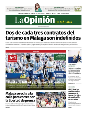 Cover of La Opinión de Málaga