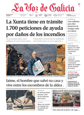 Cover of La Voz de Galicia (Monforte)