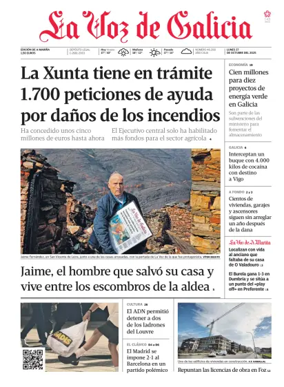 Cover of La Voz de Galicia (Viveiro)