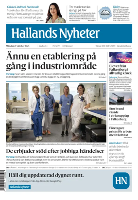Cover of Hallands Nyheter
