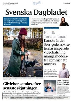 Cover of Svenska Dagbladet