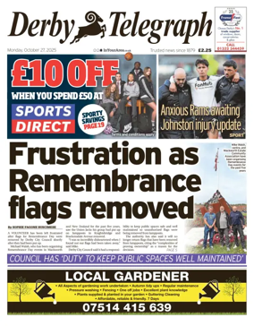 Cover of Derby Telegraph