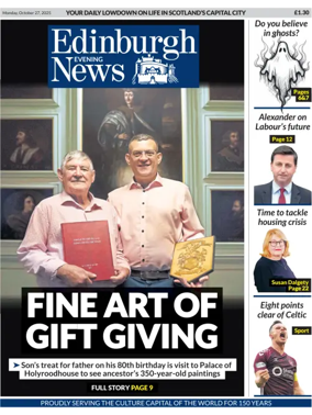 Cover of Edinburgh Evening News
