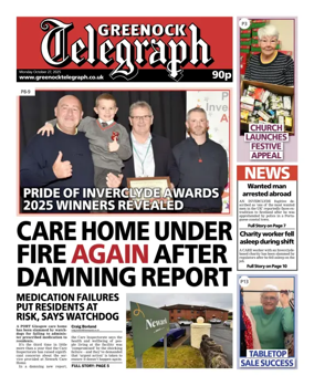 Cover of Greenock Telegraph