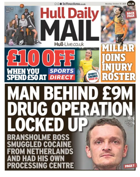 Cover of Hull Daily Mail