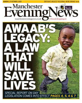 Cover of Manchester Evening News