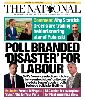 Cover of The National (Scotland)