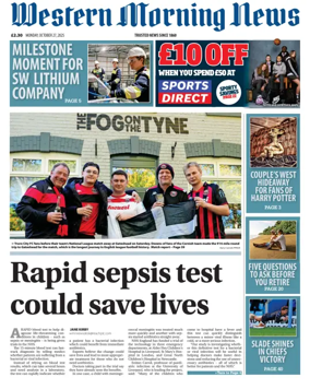 Cover of Western Morning News