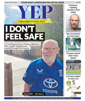 Cover of Yorkshire Evening Post