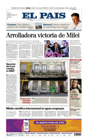 Cover of El Pais (Uruguay)