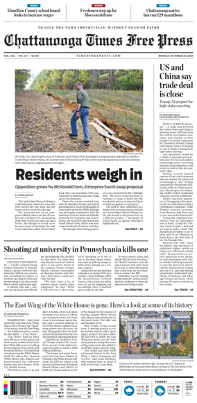 Cover of Chattanooga Times Free Press