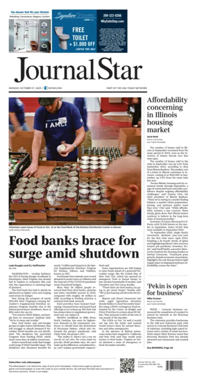 Cover of Journal Star (Peoria)