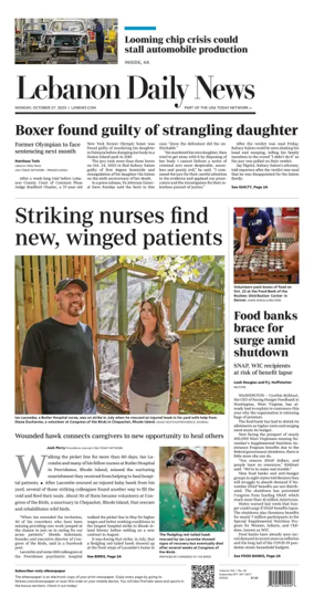 Cover of Lebanon Daily News