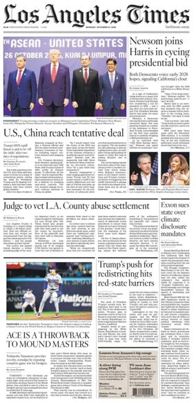Cover of Los Angeles Times