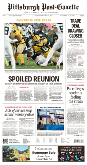 Cover of Pittsburgh Post-Gazette