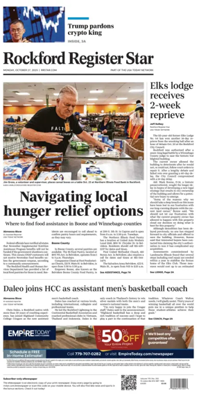 Cover of Rockford Register Star