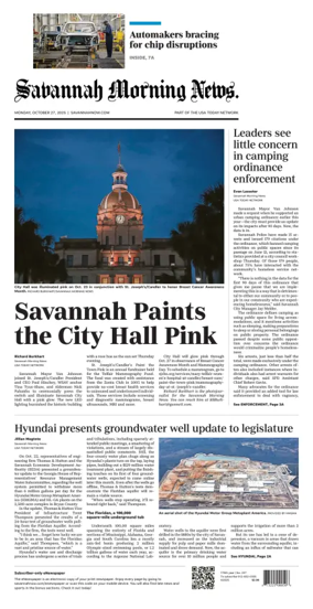 Cover of Savannah Morning News