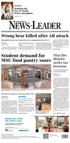 Cover of Springfield News-Leader