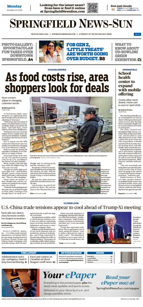 Cover of Springfield News-Sun