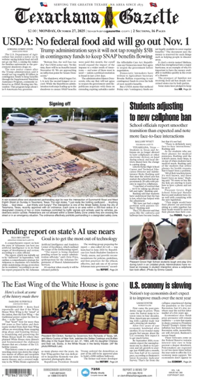 Cover of Texarkana Gazette