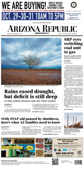 Cover of The Arizona Republic