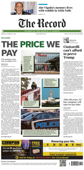 Cover of The Bergen Record