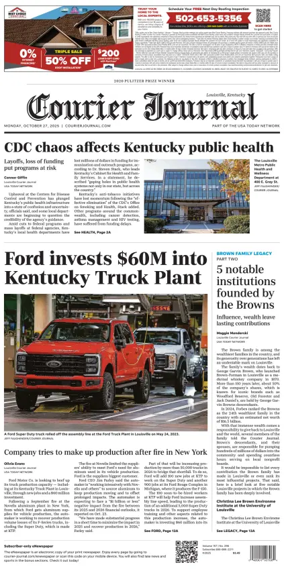 Cover of The Courier-Journal (Louisville)