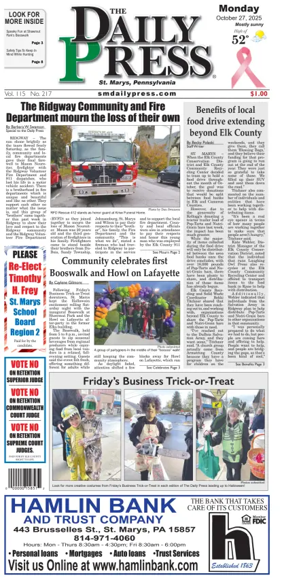 Cover of The Daily Press