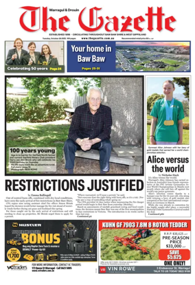 Cover of Warragul & Drouin Gazette