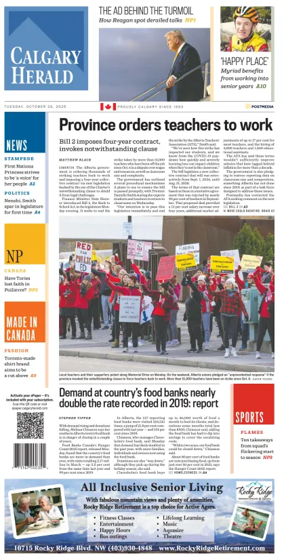 Cover of Calgary Herald
