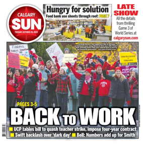 Cover of Calgary Sun