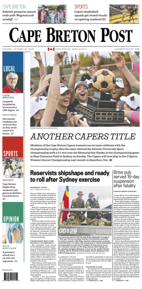 Cover of Cape Breton Post