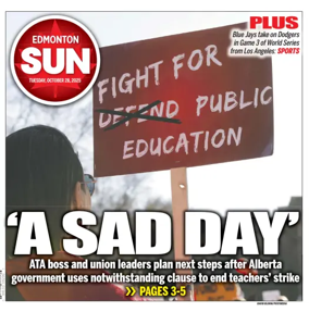 Cover of Edmonton Sun