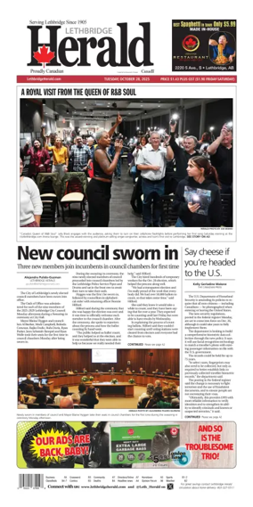 Cover of Lethbridge Herald