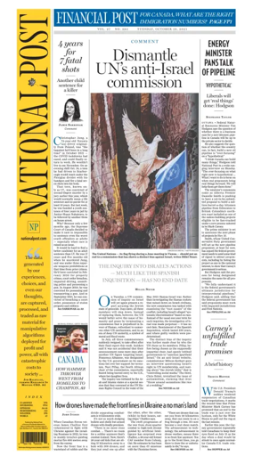 Cover of National Post - (National Edition)