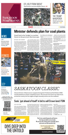 Cover of Saskatoon StarPhoenix