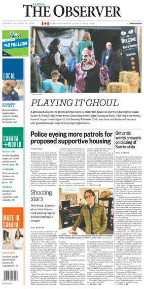 Cover of The Observer (Sarnia)