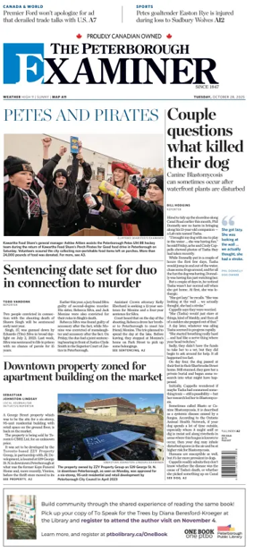 Cover of The Peterborough Examiner