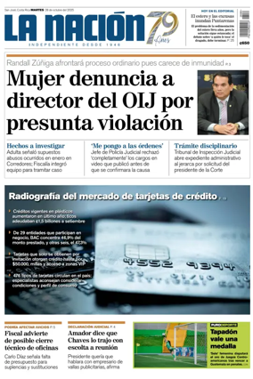 Cover of La Nacion (Costa Rica)